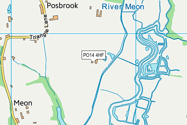 PO14 4HF map - OS VectorMap District (Ordnance Survey) PO14 4HF map - OS VectorMap District (Ordnance Survey)