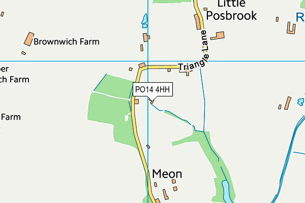 PO14 4HH map - OS VectorMap District (Ordnance Survey) PO14 4HH map - OS VectorMap District (Ordnance Survey)
