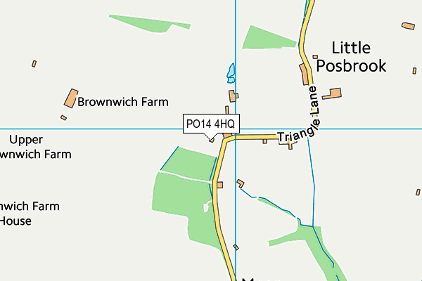 PO14 4HQ map - OS VectorMap District (Ordnance Survey) PO14 4HQ map - OS VectorMap District (Ordnance Survey)
