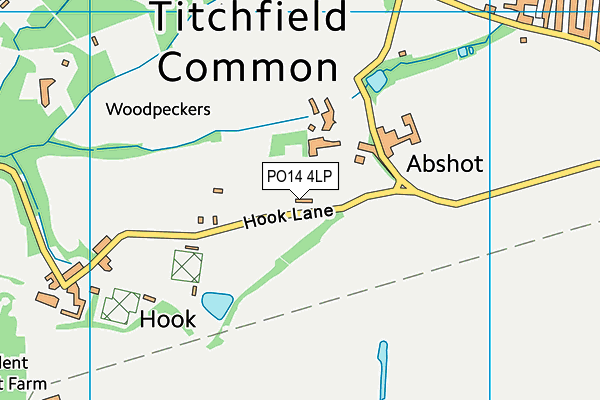 PO14 4LP map - OS VectorMap District (Ordnance Survey) PO14 4LP map - OS VectorMap District (Ordnance Survey)