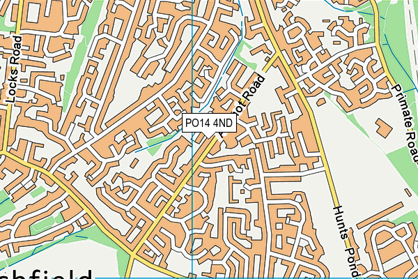 PO14 4ND map - OS VectorMap District (Ordnance Survey) PO14 4ND map - OS VectorMap District (Ordnance Survey)