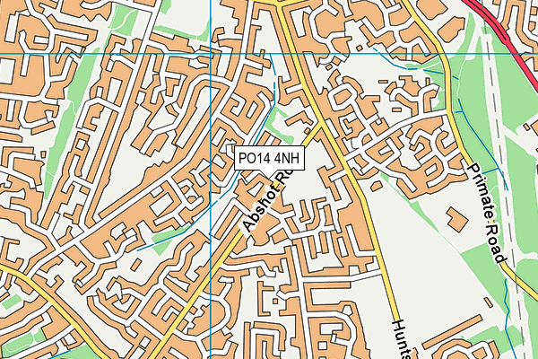 PO14 4NH map - OS VectorMap District (Ordnance Survey) PO14 4NH map - OS VectorMap District (Ordnance Survey)