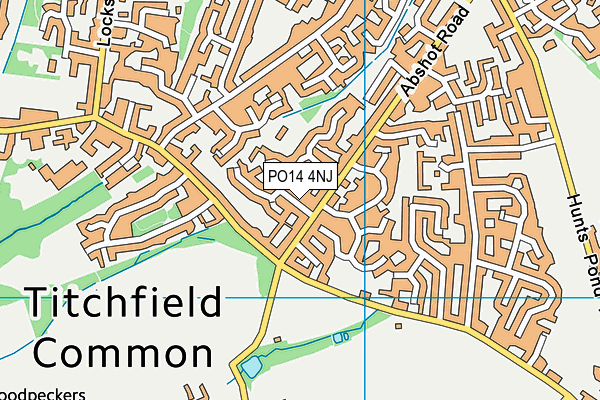 PO14 4NJ map - OS VectorMap District (Ordnance Survey) PO14 4NJ map - OS VectorMap District (Ordnance Survey)