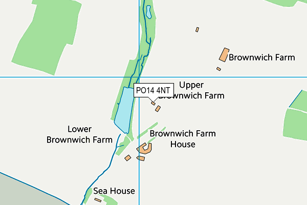 PO14 4NT map - OS VectorMap District (Ordnance Survey) PO14 4NT map - OS VectorMap District (Ordnance Survey)