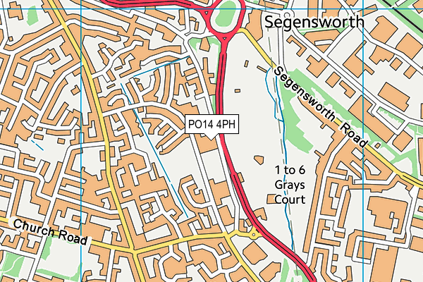 PO14 4PH map - OS VectorMap District (Ordnance Survey) PO14 4PH map - OS VectorMap District (Ordnance Survey)