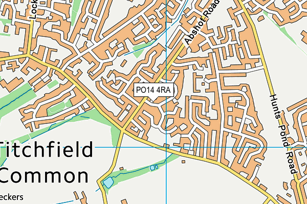 PO14 4RA map - OS VectorMap District (Ordnance Survey) PO14 4RA map - OS VectorMap District (Ordnance Survey)