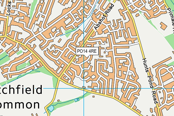 PO14 4RE map - OS VectorMap District (Ordnance Survey) PO14 4RE map - OS VectorMap District (Ordnance Survey)