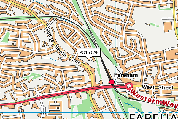 PO15 5AE map - OS VectorMap District (Ordnance Survey) PO15 5AE map - OS VectorMap District (Ordnance Survey)