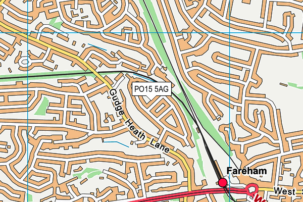 PO15 5AG map - OS VectorMap District (Ordnance Survey) PO15 5AG map - OS VectorMap District (Ordnance Survey)