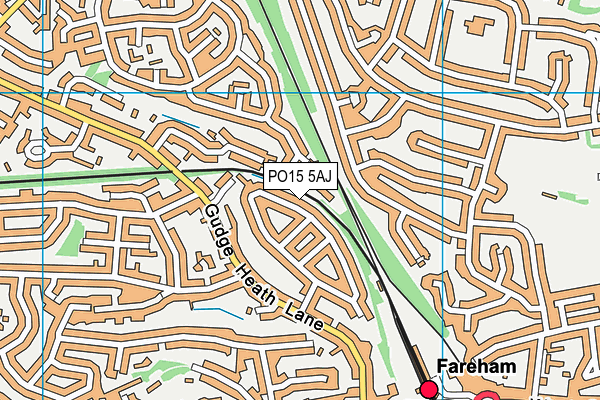 PO15 5AJ map - OS VectorMap District (Ordnance Survey) PO15 5AJ map - OS VectorMap District (Ordnance Survey)