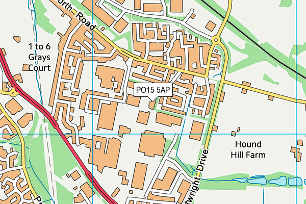 PO15 5AP map - OS VectorMap District (Ordnance Survey) PO15 5AP map - OS VectorMap District (Ordnance Survey)