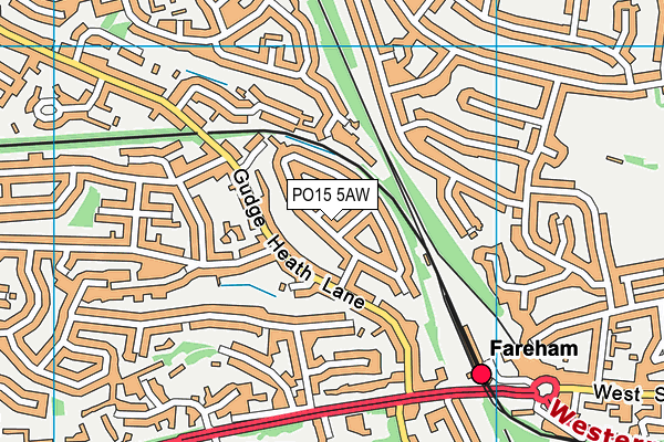 PO15 5AW map - OS VectorMap District (Ordnance Survey) PO15 5AW map - OS VectorMap District (Ordnance Survey)