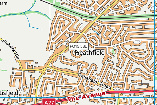PO15 5BL map - OS VectorMap District (Ordnance Survey) PO15 5BL map - OS VectorMap District (Ordnance Survey)