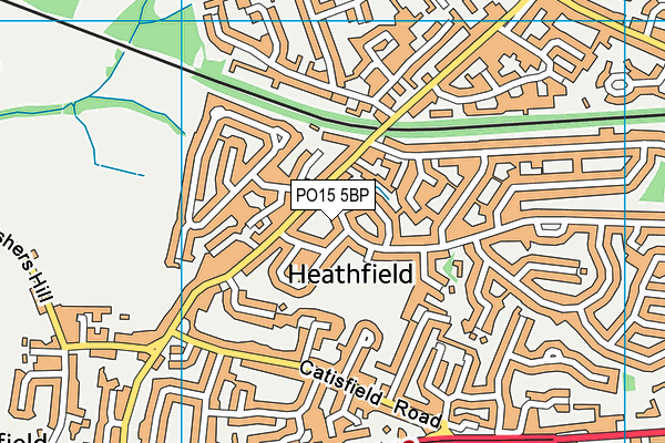 PO15 5BP map - OS VectorMap District (Ordnance Survey) PO15 5BP map - OS VectorMap District (Ordnance Survey)