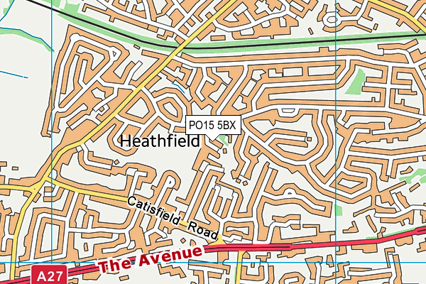 PO15 5BX map - OS VectorMap District (Ordnance Survey) PO15 5BX map - OS VectorMap District (Ordnance Survey)