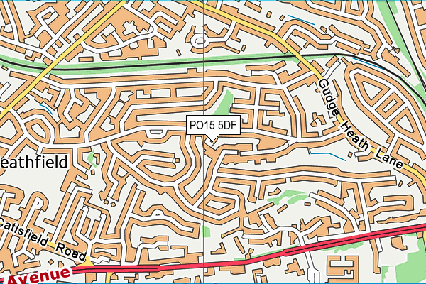 PO15 5DF map - OS VectorMap District (Ordnance Survey) PO15 5DF map - OS VectorMap District (Ordnance Survey)