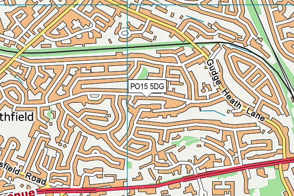 PO15 5DG map - OS VectorMap District (Ordnance Survey) PO15 5DG map - OS VectorMap District (Ordnance Survey)