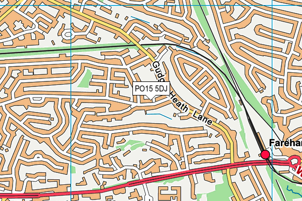 PO15 5DJ map - OS VectorMap District (Ordnance Survey) PO15 5DJ map - OS VectorMap District (Ordnance Survey)