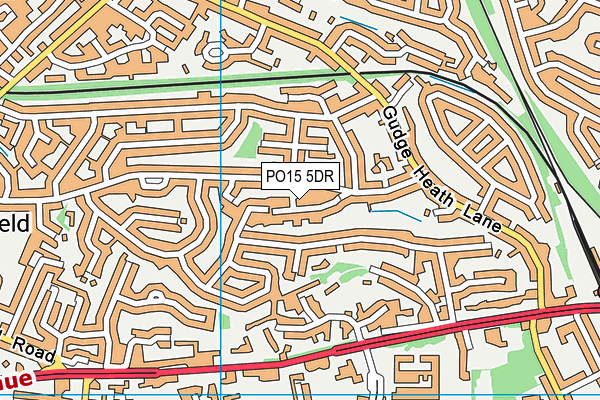 PO15 5DR map - OS VectorMap District (Ordnance Survey) PO15 5DR map - OS VectorMap District (Ordnance Survey)