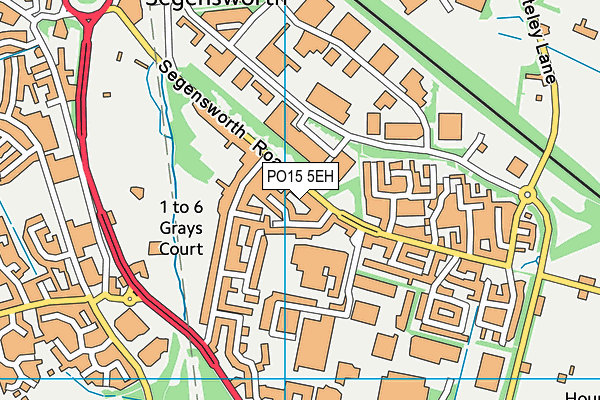 PO15 5EH map - OS VectorMap District (Ordnance Survey) PO15 5EH map - OS VectorMap District (Ordnance Survey)