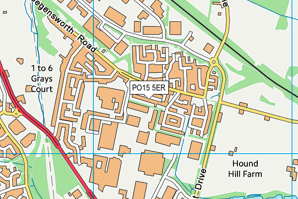 PO15 5ER map - OS VectorMap District (Ordnance Survey) PO15 5ER map - OS VectorMap District (Ordnance Survey)