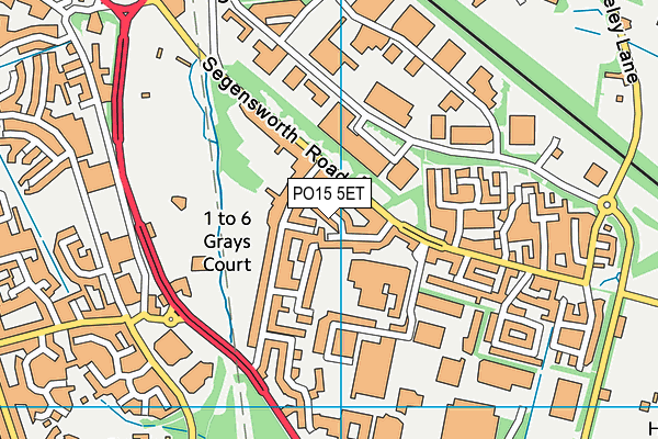 PO15 5ET map - OS VectorMap District (Ordnance Survey) PO15 5ET map - OS VectorMap District (Ordnance Survey)