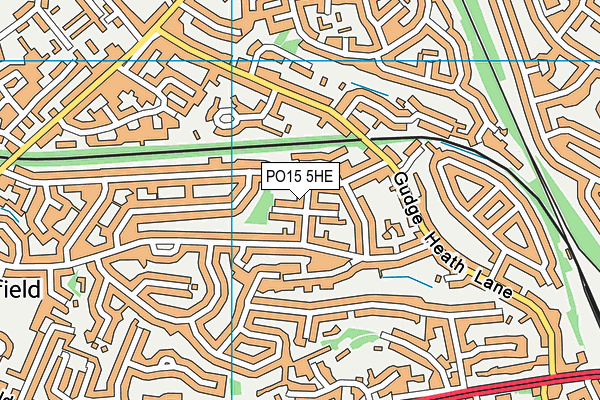 PO15 5HE map - OS VectorMap District (Ordnance Survey) PO15 5HE map - OS VectorMap District (Ordnance Survey)
