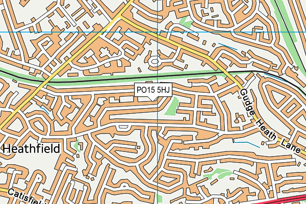 PO15 5HJ map - OS VectorMap District (Ordnance Survey) PO15 5HJ map - OS VectorMap District (Ordnance Survey)