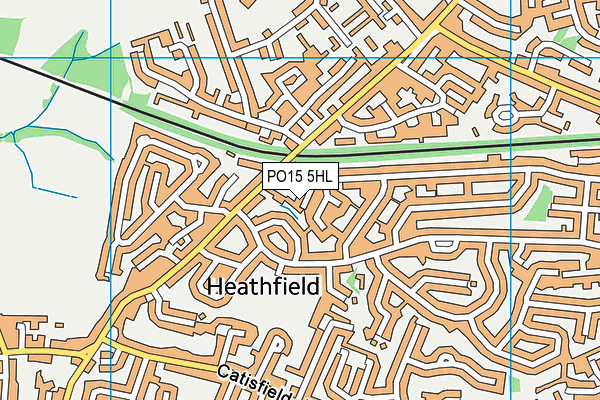 PO15 5HL map - OS VectorMap District (Ordnance Survey) PO15 5HL map - OS VectorMap District (Ordnance Survey)