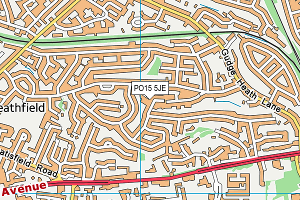 PO15 5JE map - OS VectorMap District (Ordnance Survey) PO15 5JE map - OS VectorMap District (Ordnance Survey)