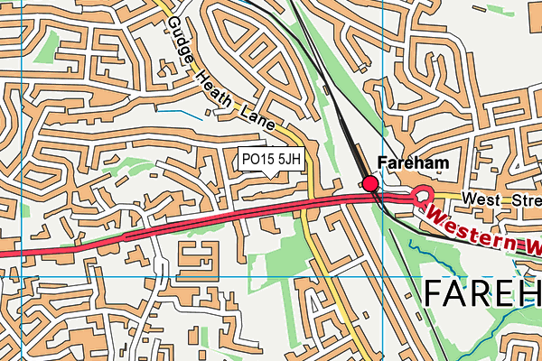 PO15 5JH map - OS VectorMap District (Ordnance Survey) PO15 5JH map - OS VectorMap District (Ordnance Survey)