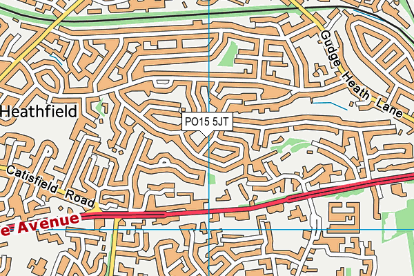 PO15 5JT map - OS VectorMap District (Ordnance Survey) PO15 5JT map - OS VectorMap District (Ordnance Survey)