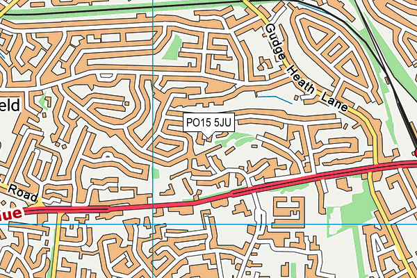 PO15 5JU map - OS VectorMap District (Ordnance Survey) PO15 5JU map - OS VectorMap District (Ordnance Survey)