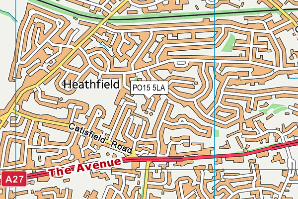 PO15 5LA map - OS VectorMap District (Ordnance Survey) PO15 5LA map - OS VectorMap District (Ordnance Survey)