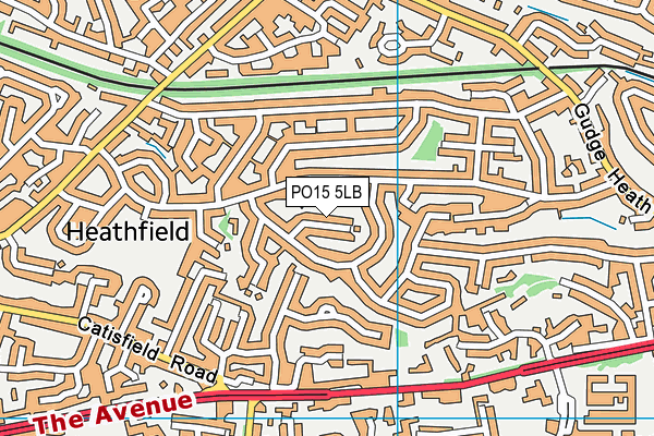 PO15 5LB map - OS VectorMap District (Ordnance Survey) PO15 5LB map - OS VectorMap District (Ordnance Survey)