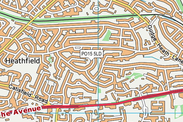 PO15 5LD map - OS VectorMap District (Ordnance Survey) PO15 5LD map - OS VectorMap District (Ordnance Survey)