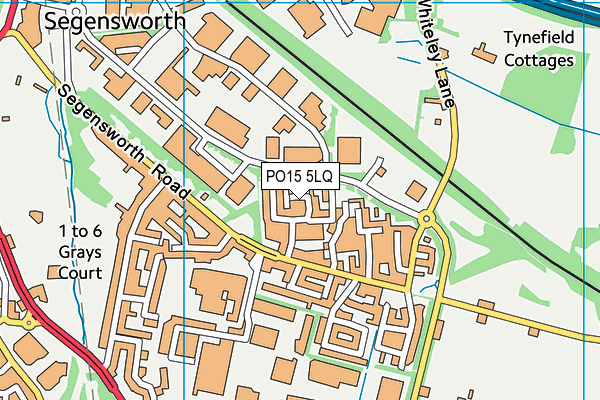 PO15 5LQ map - OS VectorMap District (Ordnance Survey) PO15 5LQ map - OS VectorMap District (Ordnance Survey)