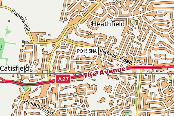 PO15 5NA map - OS VectorMap District (Ordnance Survey) PO15 5NA map - OS VectorMap District (Ordnance Survey)