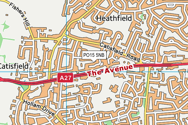 PO15 5NB map - OS VectorMap District (Ordnance Survey) PO15 5NB map - OS VectorMap District (Ordnance Survey)