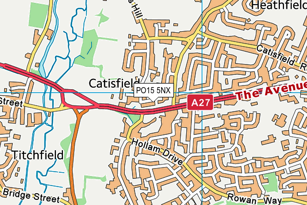 PO15 5NX map - OS VectorMap District (Ordnance Survey) PO15 5NX map - OS VectorMap District (Ordnance Survey)