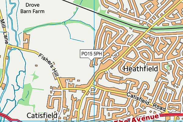 PO15 5PH map - OS VectorMap District (Ordnance Survey) PO15 5PH map - OS VectorMap District (Ordnance Survey)