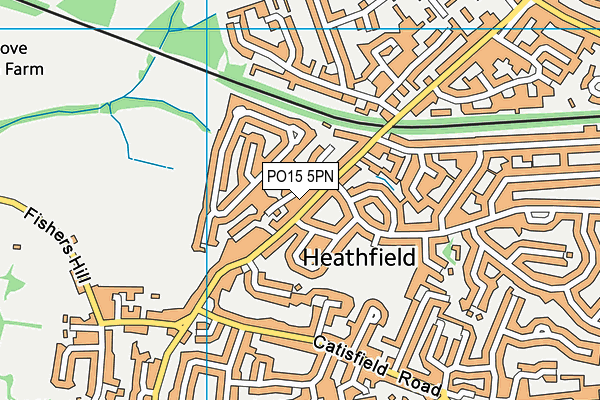 PO15 5PN map - OS VectorMap District (Ordnance Survey) PO15 5PN map - OS VectorMap District (Ordnance Survey)