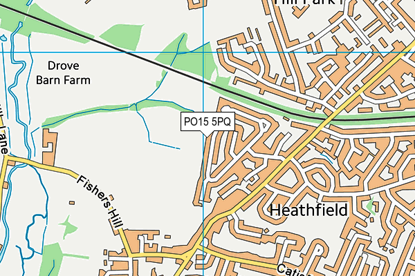PO15 5PQ map - OS VectorMap District (Ordnance Survey) PO15 5PQ map - OS VectorMap District (Ordnance Survey)