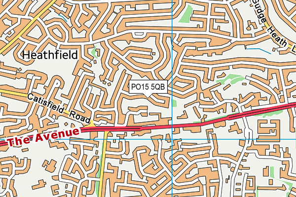 PO15 5QB map - OS VectorMap District (Ordnance Survey) PO15 5QB map - OS VectorMap District (Ordnance Survey)