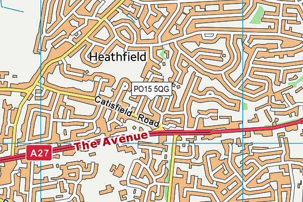 PO15 5QG map - OS VectorMap District (Ordnance Survey) PO15 5QG map - OS VectorMap District (Ordnance Survey)