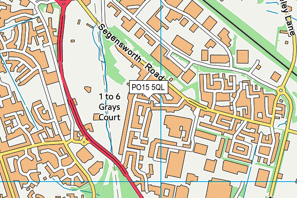 PO15 5QL map - OS VectorMap District (Ordnance Survey) PO15 5QL map - OS VectorMap District (Ordnance Survey)