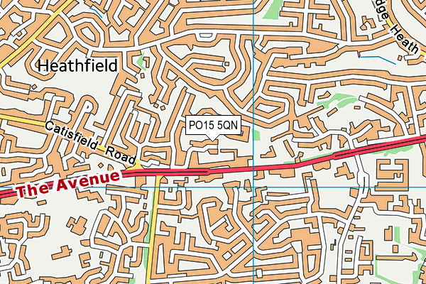 PO15 5QN map - OS VectorMap District (Ordnance Survey) PO15 5QN map - OS VectorMap District (Ordnance Survey)
