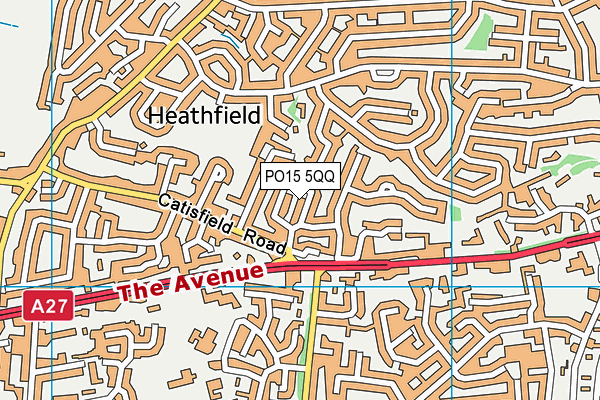 PO15 5QQ map - OS VectorMap District (Ordnance Survey) PO15 5QQ map - OS VectorMap District (Ordnance Survey)