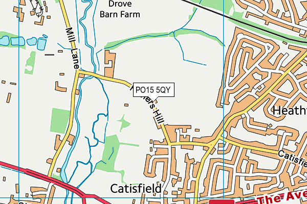 PO15 5QY map - OS VectorMap District (Ordnance Survey) PO15 5QY map - OS VectorMap District (Ordnance Survey)
