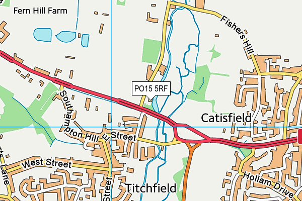 PO15 5RF map - OS VectorMap District (Ordnance Survey) PO15 5RF map - OS VectorMap District (Ordnance Survey)
